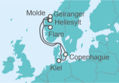 Itinerario del Crucero Noruega, Alemania TI - MSC Cruceros