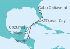 Itinerario del Crucero Honduras, México - MSC Cruceros