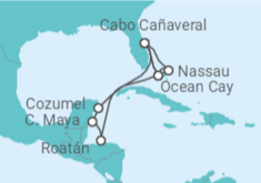 Itinerario del Crucero Honduras, México, USA, Bahamas - MSC Cruceros