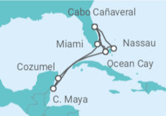 Itinerario del Crucero México, USA, Bahamas - MSC Cruceros