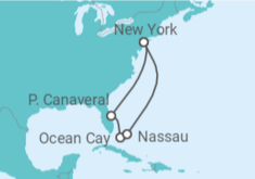 Itinerario del Crucero USA, Bahamas TI - MSC Cruceros