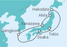 Itinerario del Crucero Japón TI - MSC Cruceros