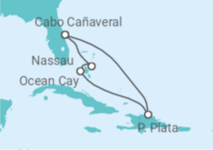 Itinerario del Crucero Bahamas - MSC Cruceros