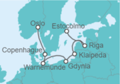 Itinerario del Crucero Dinamarca, Alemania, Polonia, Lituania, Letonia TI - MSC Cruceros