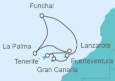 Itinerario del Crucero Islas Canarias TI - MSC Cruceros