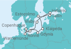 Itinerario del Crucero Alemania, Polonia, Lituania, Suecia, Estonia, Finlandia TI - MSC Cruceros