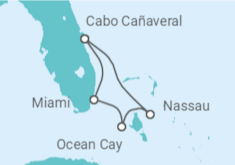 Itinerario del Crucero USA, Bahamas - MSC Cruceros