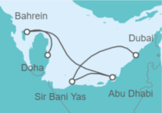 Itinerario del Crucero Emiratos Arabes - MSC Cruceros