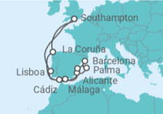 Itinerario del Crucero Portugal, España TI - MSC Cruceros