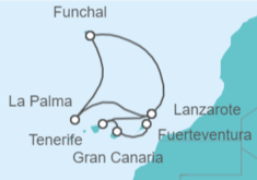 Itinerario del Crucero Islas Canarias TI - MSC Cruceros