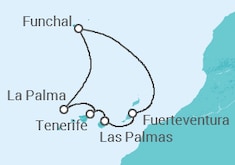 Itinerario del Crucero Islas Canarias TI - MSC Cruceros