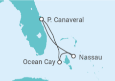 Itinerario del Crucero Bahamas TI - MSC Cruceros