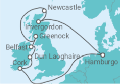 Itinerario del Crucero Irlanda, Reino Unido - MSC Cruceros