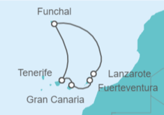 Itinerario del Crucero Islas Canarias TI - MSC Cruceros