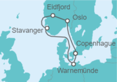 Itinerario del Crucero Dinamarca, Alemania, Noruega TI - MSC Cruceros