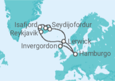 Itinerario del Crucero Reino Unido, Islandia - MSC Cruceros