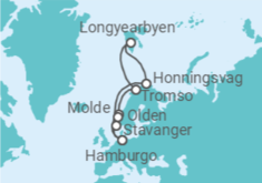 Itinerario del Crucero Noruega TI - MSC Cruceros