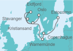 Itinerario del Crucero Dinamarca, Alemania, Noruega TI - MSC Cruceros