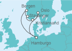 Itinerario del Crucero Noruega - MSC Cruceros