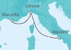 Itinerario del Crucero Italia - MSC Cruceros