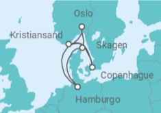 Itinerario del Crucero Dinamarca, Noruega - MSC Cruceros