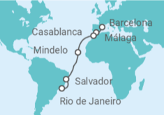 Itinerario del Crucero España, Marruecos, Cabo Verde, Brasil - MSC Cruceros