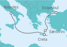 Itinerario del Crucero Grecia - MSC Cruceros