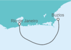 Itinerario del Crucero Brasil - MSC Cruceros