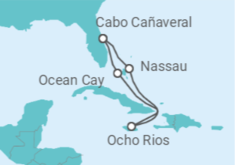 Itinerario del Crucero Bahamas, Jamaica - MSC Cruceros