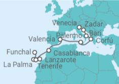 Itinerario del Crucero Islas Canarias TI - MSC Cruceros