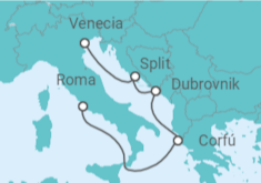 Itinerario del Crucero Grecia, Croacia - MSC Cruceros