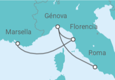 Itinerario del Crucero Italia - MSC Cruceros