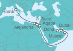 Itinerario del Crucero Egipto, Jordania, Omán, Qatar - MSC Cruceros