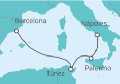 Itinerario del Crucero Italia, Túnez - MSC Cruceros