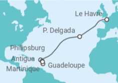 Itinerario del Crucero Portugal, Saint Maarten, Antigua Y Barbuda, Martinica - MSC Cruceros