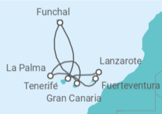 Itinerario del Crucero Islas Canarias - MSC Cruceros