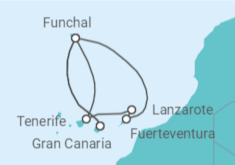 Itinerario del Crucero Islas Canarias - MSC Cruceros