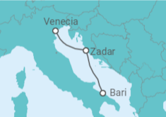 Itinerario del Crucero Italia - MSC Cruceros