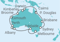 Itinerario del Crucero desde Sydney (Australia) a Melbourne (Australia) - Princess Cruises