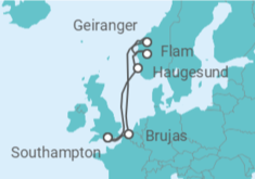 Itinerario del Crucero Noruega, Bélgica - Celebrity Cruises