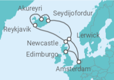 Itinerario del Crucero Reino Unido, Islandia - Celebrity Cruises