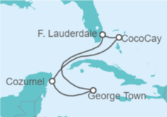 Itinerario del Crucero Islas Caimán, México - Celebrity Cruises