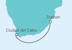 Itinerario del Crucero Sudáfrica - MSC Cruceros