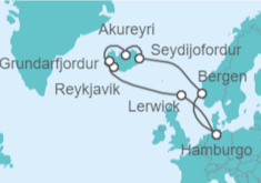 Itinerario del Crucero Reino Unido, Islandia, Noruega TI - Costa Cruceros