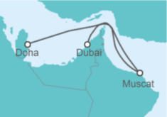 Itinerario del Crucero Omán, Emiratos Arabes TI - Costa Cruceros