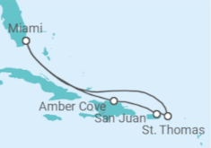 Itinerario del Crucero Puerto Rico, Islas Vírgenes - Eeuu - Carnival