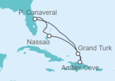 Itinerario del Crucero Bahamas - Carnival