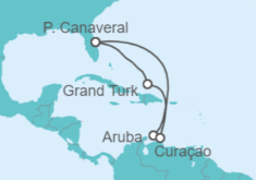 Itinerario del Crucero Aruba, Curaçao, Bahamas - Carnival