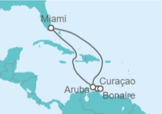 Itinerario del Crucero Curaçao, Bonaire, San Eustaquio y Saba, Aruba - Carnival