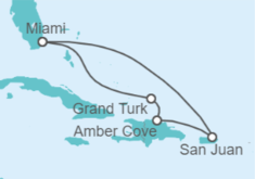 Itinerario del Crucero Puerto Rico, Bahamas - Carnival